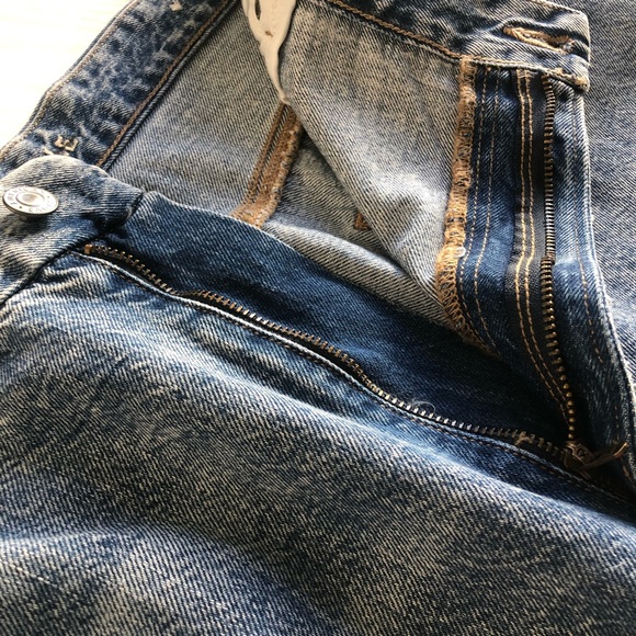 NWOT AMERICAN EAGLE OUTFITTER AE Curvy Mottled Mom Jeans Size 24 - Picture 5 of 15